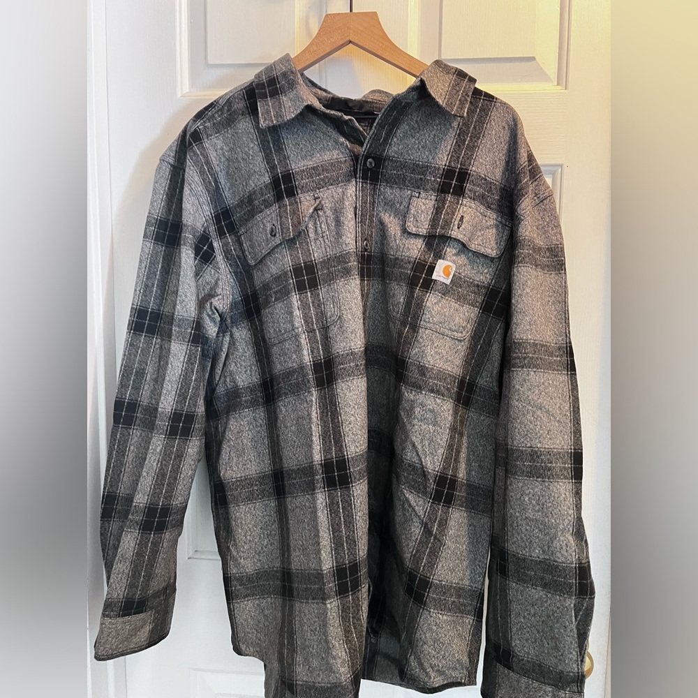 Carhartt heavy flannel shirt